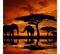 Puzzles For Adults 12x12 cm,Jigsaw Puzzles for Adults 35 Pieces Puzzle Home Challenging Educational Games DIY Home Decoration Puzzle Gifts - African Grassland Animals
