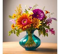 Puzzles For Adults 35x35 cm,Jigsaw Puzzles for Adults 100 Pieces Puzzle Home Challenging Educational Games DIY Home Decoration Puzzle Gifts - Bouquet Flower Vase