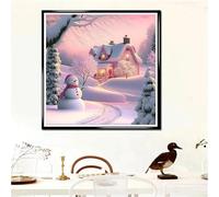 Puzzles For Adults 35x35 cm,Jigsaw Puzzles for Adults 300 Pieces Puzzle Home Challenging Educational Games DIY Home Decoration Puzzle Gifts - Christmas Snowman