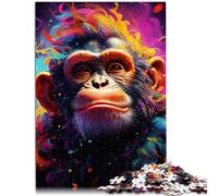 Puzzles for Adults Art Monkey 1000 Piece Jigsaw Puzzle for Adults 10.27 in x 14.96 in Cardboard Puzzles for Kids Age 14 Years Up Learning Educational Toys Family Games