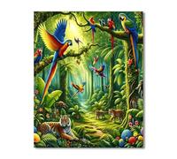 Puzzles For Adults, Jigsaw Puzzles For Adults 1000 Pieces Puzzle Home Challenging Educational Games DIY Home Decoration Puzzle Gifts - Tropical Parrot Animals