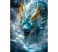 Puzzles For Adults, Jigsaw Puzzles For Adults 120 Pieces Puzzle Home Challenging Educational Games DIY Home Decoration Puzzle Gifts - Animal Dragon