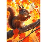 Puzzles For Adults, Jigsaw Puzzles For Adults 120 Pieces Puzzle Home Challenging Educational Games DIY Home Decoration Puzzle Gifts - Maple Squirrel