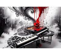 Puzzles For Adults, Jigsaw Puzzles For Adults 1200 Pieces Puzzle Home Challenging Educational Games DIY Home Decoration Puzzle Gifts - Fantasy Piano