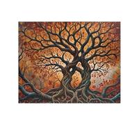 Puzzles For Adults, Jigsaw Puzzles For Adults 1500 Pieces Puzzle Home Challenging Educational Games DIY Home Decoration Puzzle Gifts - Autumn Trees