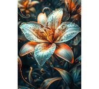 Puzzles For Adults, Jigsaw Puzzles For Adults 200 Pieces Puzzle Home Challenging Educational Games DIY Home Decoration Puzzle Gifts - Beautiful Lily Flowers