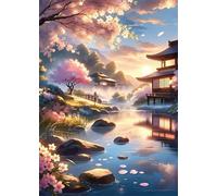 Puzzles For Adults, Jigsaw Puzzles For Adults 2000 Pieces Puzzle Home Challenging Educational Games DIY Home Decoration Puzzle Gifts - Lakeside Scenery
