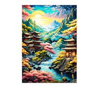 Puzzles For Adults, Jigsaw Puzzles For Adults 2000 Pieces Puzzle Home Challenging Educational Games DIY Home Decoration Puzzle Gifts - Loft River Landscape