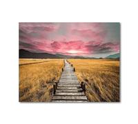 Puzzles For Adults, Jigsaw Puzzles For Adults 2000 Pieces Puzzle Home Challenging Educational Games DIY Home Decoration Puzzle Gifts - Autumn Field Road