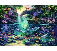 Puzzles For Adults, Jigsaw Puzzles For Adults 2000 Pieces Puzzle Home Challenging Educational Games DIY Home Decoration Puzzle Gifts - Jungle Marine Animals