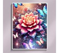 Puzzles For Adults, Jigsaw Puzzles For Adults 30 Pieces Puzzle Home Challenging Educational Games DIY Home Decoration Puzzle Gifts - Lotus Butterfly