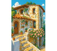 Puzzles for Adults,Jigsaw Puzzles for Adults 30 Pieces Puzzle Home Challenging Educational Games DIY Home Decoration Puzzle Gifts,Tema:Flores de cabaña acogedoras