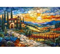 Puzzles for Adults,Jigsaw Puzzles for Adults 30 Pieces Puzzle Home Challenging Educational Games DIY Home Decoration Puzzle Gifts,Tema:Casas de Campo Rurales