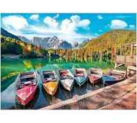 Puzzles For Adults, Jigsaw Puzzles For Adults 30 Pieces Puzzle Home Challenging Educational Games DIY Home Decoration Puzzle Gifts - Harbor Boats Scenery
