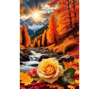 Puzzles for Adults,Jigsaw Puzzles for Adults 30 Pieces Puzzle Home Challenging Educational Games DIY Home Decoration Puzzle Gifts,Tema:Flores de Autumn Grove