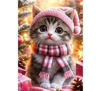 Puzzles For Adults, Jigsaw Puzzles For Adults 300 Pieces Puzzle Home Challenging Educational Games DIY Home Decoration Puzzle Gifts - Winter Cute Cat