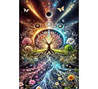 Puzzles for Adults,Jigsaw Puzzles for Adults 3000 Pieces Puzzle Home Challenging Educational Games DIY Home Decoration Puzzle Gifts,Tema:Árbol de la Vida de fantasía