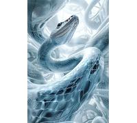 Puzzles for Adults,Jigsaw Puzzles for Adults 3000 Pieces Puzzle Home Challenging Educational Games DIY Home Decoration Puzzle Gifts,Tema:Serpiente de Cristal