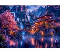 Puzzles for Adults,Jigsaw Puzzles for Adults 5000 Pieces Puzzle Home Challenging Educational Games DIY Home Decoration Puzzle Gifts,Tema:Paisaje de Palacio clásico