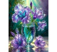 Puzzles For Adults, Jigsaw Puzzles For Adults 60 Pieces Puzzle Home Challenging Educational Games DIY Home Decoration Puzzle Gifts - Crystal Lily Vase
