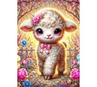 Puzzles For Adults, Jigsaw Puzzles For Adults 700 Pieces Puzzle Home Challenging Educational Games DIY Home Decoration Puzzle Gifts - Cute Sheep