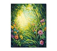 Puzzles For Adults, Jigsaw Puzzles For Adults 90 Pieces Puzzle Home Challenging Educational Games DIY Home Decoration Puzzle Gifts - Spring Plants Flowers