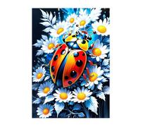 Puzzles For Adults, Jigsaw Puzzles For Adults 90 Pieces Puzzle Home Challenging Educational Games DIY Home Decoration Puzzle Gifts - Ladybug Daisy