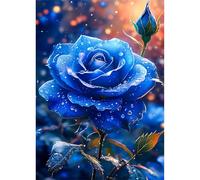 Puzzles For Adults, Jigsaw Puzzles For Adults 90 Pieces Puzzle Home Challenging Educational Games DIY Home Decoration Puzzle Gifts - Blue Roses