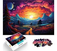 Puzzles for Colorful Scene Under The Planet 1000 Adult Pieces Jigsaw Puzzle 10.27 in x 14.96 in Cardboard Puzzles for Adults Gifts Learning Educational Toys Family Games