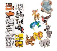 Puzzles For Kids - Educational Cartoon Animal Jigsaw Toys | 3D Cartoon Puzzle Game - For Kid Boys Girls Children Teens Home Kindergarten Birthday Christmas New Year