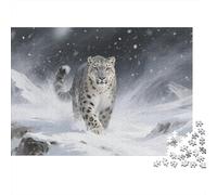 Puzzles Leopardoo de Las Nieves 1000 Piezas De para Adultos, Puzzle Montaña en Tormenta de Nieve Adultos, Juego Familiar Regalos Creativos 1000pcs (75x50cm)