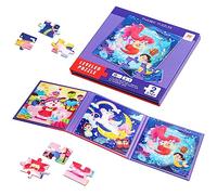 Puzzles Magnetico, Puzzle de Madera Libro para Niños, Juguetes Montessori Animales Rompecabezas Educativo, Regalo para Infantiles Niños Niñas 3 4 5 Años (Conejo Sirena Unicornio)