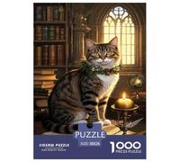 Puzzles Manx Gato 1000 Piezas De para Adultos, Rompecabezas Escena de Estudio Adultos, Juego Didáctico Decoración para El Hogar 38x26cm/1000pcs