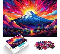 Puzzles Monte Fuji en Japón Puzzle 2000 piezas 27.56 pulgadas x39.37 pulgadas Puzzles de Tarjetas Grises para Adolescentes y Niños Juegos Educativos Decoración del Hogar Puzzle.