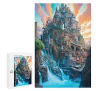 Puzzles para adolescentes 1000 PCS Fantasy Mountain Cityscape Puzzles para adultos Juegos Relajantes Corte Preciso Juego Desafiante Regalos 1000 PCS