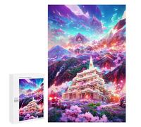 Puzzles para adolescentes 1000 PCS Fantasy Mountain Village -3 Puzzles para adultos Juegos Relajantes Corte Preciso Juego Desafiante Regalos 1000 PCS