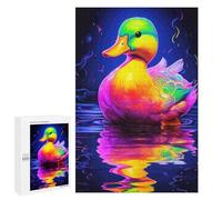 Puzzles para adolescentes 1000 piezas coloridos rompecabezas reflexivo de pato para adultos juegos relajantes corte preciso juego desafiante regalos 1000 PCS