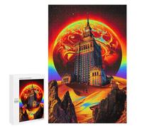 Puzzles para adolescentes 1000 piezas Palacio del Desierto con rompecabezas de planeta gigante para adultos Juego práctico para mejorar la memoria Actividades divertidas para el hogar 1000 PCS