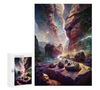 Puzzles para adolescentes 300 piezas rompecabezas Enchanted Canyon Glow -1 Puzzles para adolescentes Juguetes de bricolaje difíciles desafíos únicos regalos de cumpleaños 300 piezas