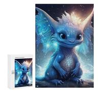 Puzzles para adolescentes 300 piezas rompecabezas Magical Baby Dragon Artwork -2 puzzles para adolescentes Juguetes de bricolaje difíciles desafíos únicos regalos de cumpleaños 300 piezas
