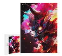 Puzzles para adolescentes 500 piezas Paint The Oni Mask Puzzles para adultos Juegos familiares para divertirse en familia Regala regalos para toda la familia 500 PCS