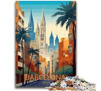 Puzzles para Adolescentes de 1000 Piezas de Barcelona Ejercitan el Cerebro Juguetes adictivos para Cultivar la Paciencia Colección de Artistas Bellas Artes (tamaño 50x70cm)