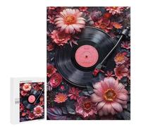 Puzzles para adolescentes Floral Vinyl Melodies Puzzles para adultos, juguetes antiestrés, difícil, regalo de cumpleaños, regalos, 500 unids