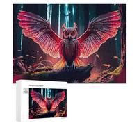 Puzzles para adolescentes Magical Forest Owl Puzzles para adultos, juegos familiares divertidos y humorísticos, perfectos como regalos para toda la familia 300 unids
