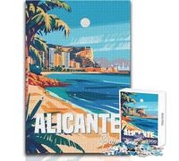 Puzzles para Adultos 1000 Alicante España Juguetes Juegos educativos Decoración de Pared Regalos Amigo Secreto Tamaño 50x75cm