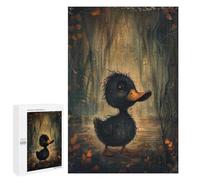 Puzzles para adultos 1000 PCS Enchanted Black Duckling Puzzles para adultos Juegos Familiares Regalos para Mujeres Desafío Educativo 1000 PCS