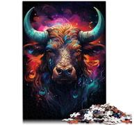 Puzzles para adultos 1000 piezas alma Animal Vaca Juegos Juguetes Regalo 26x38cm Mejorar el amor entre parejas para adolescentes de 14 años y más