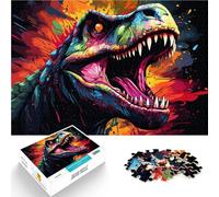 Puzzles para adultos 1000 piezas Animales Dinosaurios DIY Puzzle Juguetes de 26 x 38 cm con póster y hoja de preguntas para adolescentes de 14 años y más