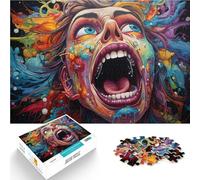 Puzzles para adultos 1000 piezas arte facial femenino colorido rompecabezas imposible 50x70cm Mejorar el amor entre parejas para jóvenes de 14 años