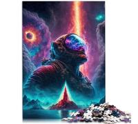 Puzzles para adultos 1000 piezas Astronauta Mundos místicos Juegos Juguetes Regalo secreto Santa Regalos 19.7 pulgadas x 29.5 pulgadas para adolescentes de 14 años y más